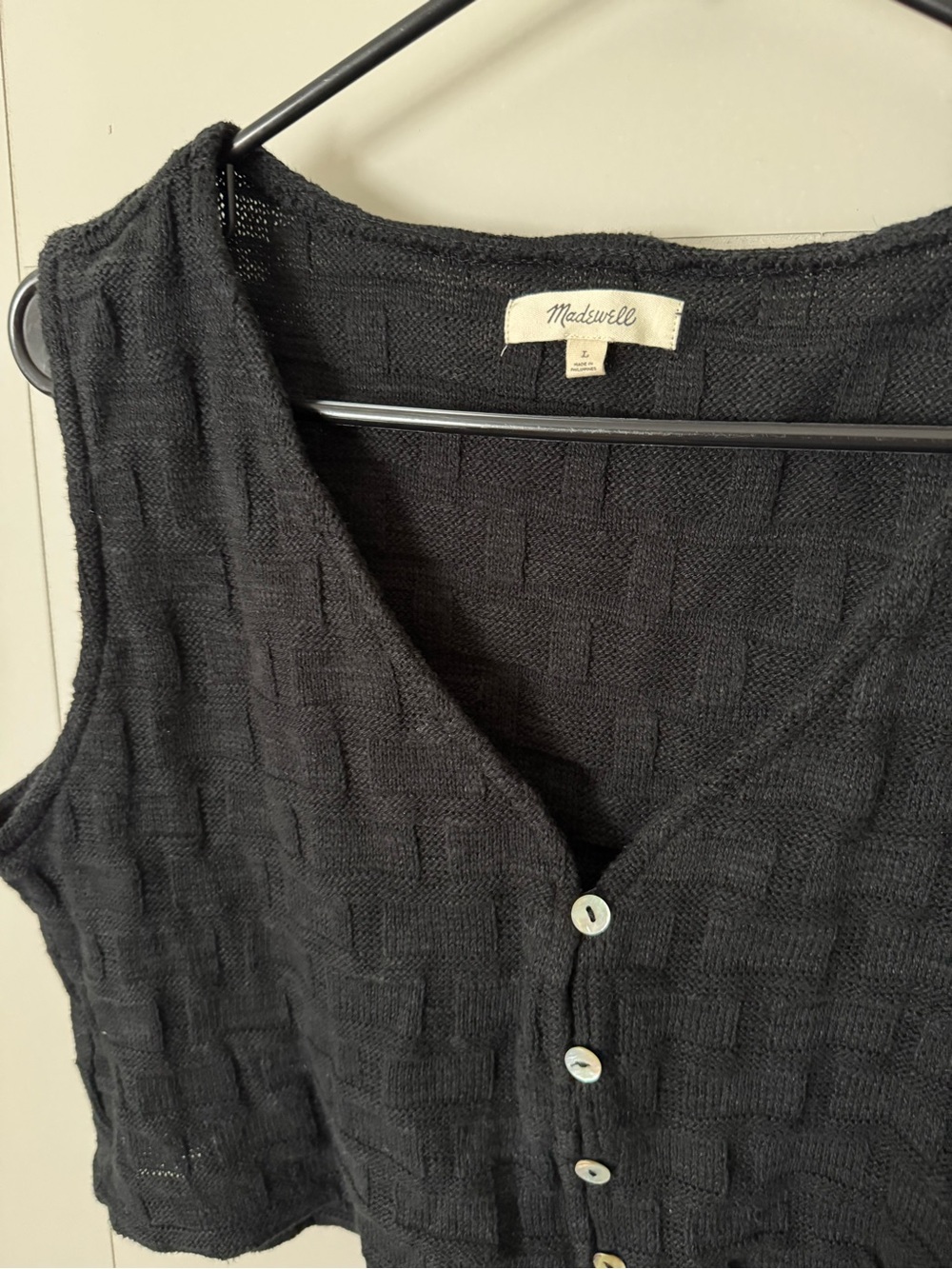 Madewell Basketweave Sweater Vest